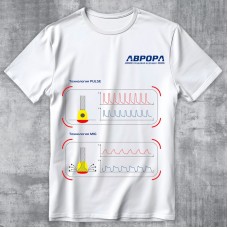 Футболка мужская АВРОРА. ПУЛЬС-MIG, белая